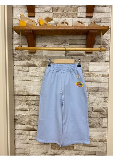 Koton Bol Paça Kız Çocuk Eşofman Altı Açık Mavi AY-5SMG40044AK