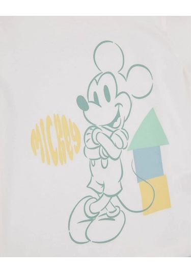 Çimpa Mickey Bebe Pijama Takımı 21741 Ekru
