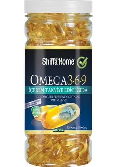 Aksuvital Shiffahome Omega 3-6-9 (100 Adet x 1000 MG)