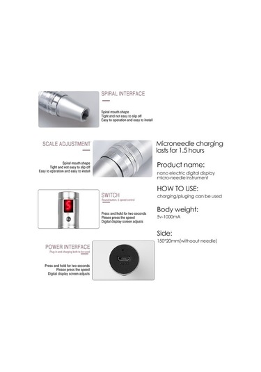 3d 10 Adet Dr.imp Kalem Ultima Dermapen Profesyonel Kablosuz Mikro Iğneleme Cilt Bakım Seti Mikroiğne Evde Kullanım Güzellik Makinesi Mts Pms Araçları A0v07o Çok Renkli