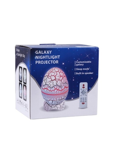 Ganzhoushop Yıldızlı Uzaktan Sones Projektör Müzikli Lambası Kumandalı Gece Işık Altın Hd Gece Lambası Çok Renkli