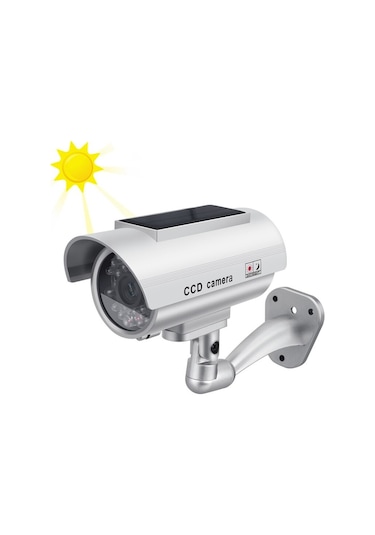 DailyLink Hırsız Caydırıcı Güneş Enerjili Sahte Kamera LED Işık