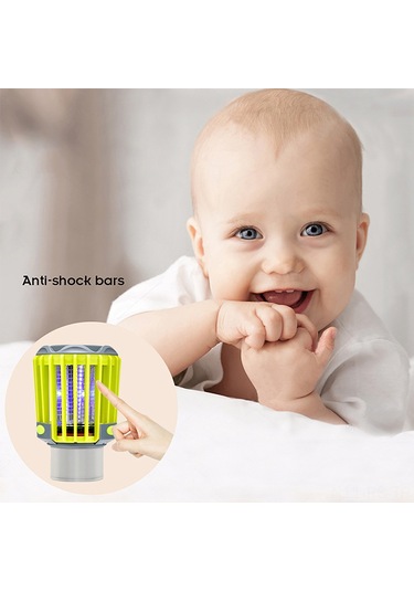 Reedark Fiziksel Uçucu Öldürücü Led Lambası - 20 M² Kaplama, Kamp Feneri Ve Flaş Işık Modları, Ip67 Su Geçirmez, Usb Şarj Edilebilir Pil Sarı