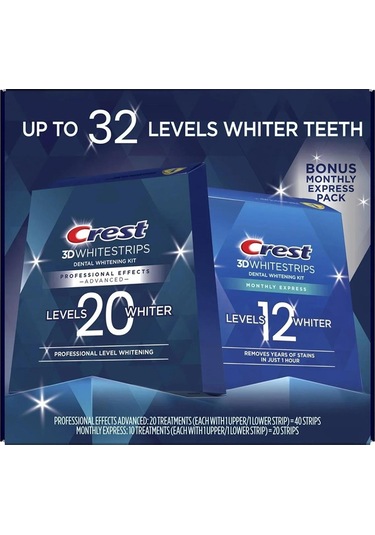 Crest 3D Whitestrips Level 20 + Level 12 Set