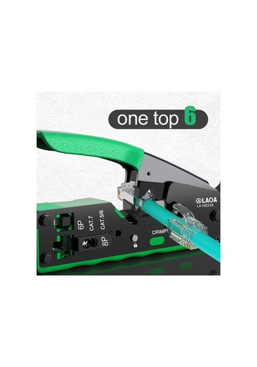 Xuweiwei La192228 Laoa Ag Kablosu Sıkma Aparatı Rj45 Rj11 Rj12 Cat5 5e 6 7 Kesme Soyma Sıkma Metal