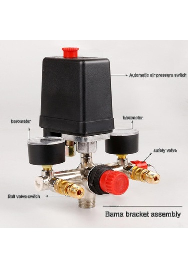 Hava Kompresörü Basınç Anahtarı Kontrolü Vana 90-120psi Basınç Regülatörü-scntcv