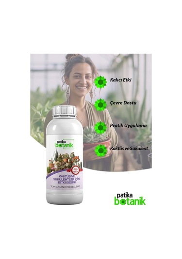 500 Ml Kaktüs Ve Sukulentler İçin Henel Besin - Topraktan