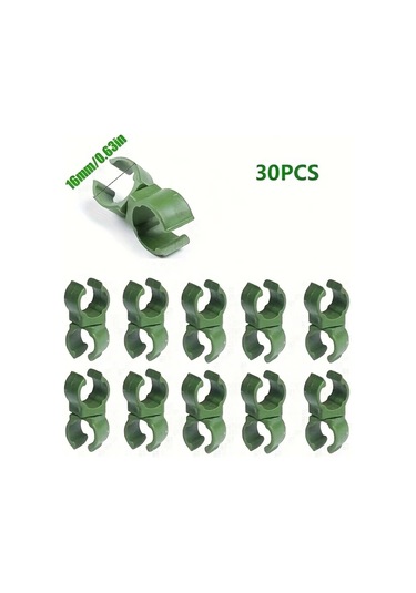 Gateesat 30 Adet 16 Mm Ayarlanabilir Bitklip Sarmaşık Ve Asma Destek Klipsi