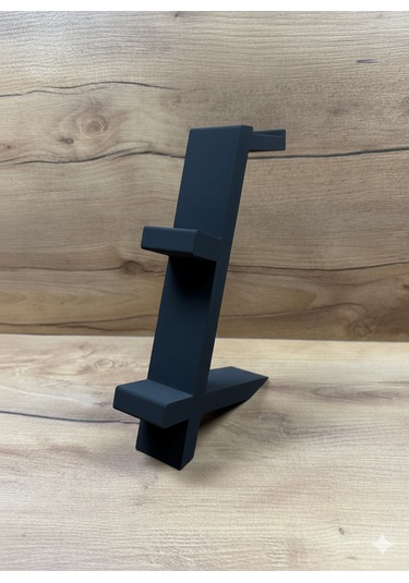 Ps5 Dualsense 2 Li Oyun Kolu Ve Kulaklık Standı 3d Baskı Şık Dikey Tutucu 21.5x18x4 Cm Siyah