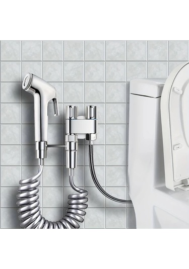 Willowhaven Duvara Monte Abs Tabanca Seti, Çift Çıkışlı Paslanmaz Vana, Bide Ve Balkon Yıkama Gümüşi