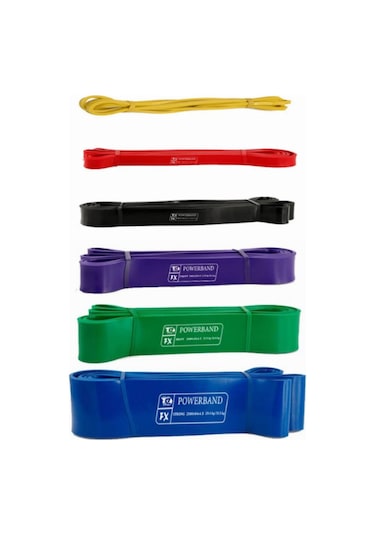 Powerband Direnç Lastiği Ve Egzersiz Bandı 6lı Set