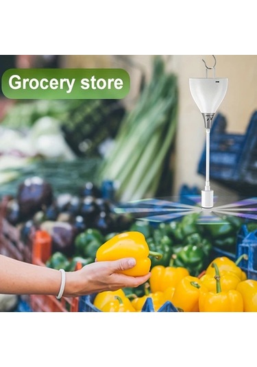 Boatshop1 2 Adet Sinek Kovucu Fan Yumuşak Kanatlı Usb Veya Pil İle Çalışan Sinek Savar Mutfak Piknik Yemek Masası İçin