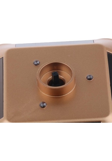 Trendooze Tabla Standı Mücevher Led Işık İçin Güneş Enerjili Ekran Döner Döner Altın Nk