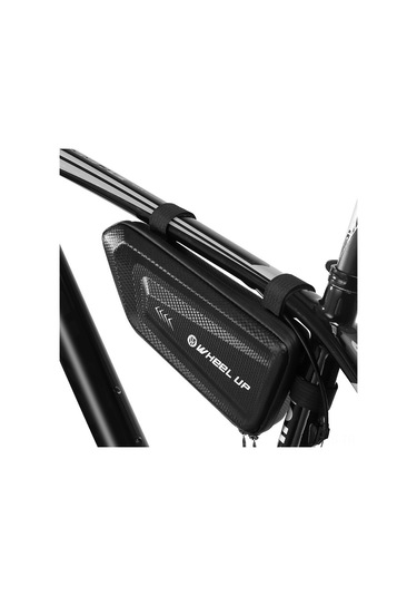 Jeemson Bisiklet Trianguları Çerçeve Çantası - Su Geçirmez Eva+pu Malzeme, Aydınlatmalı, 3 Ayarlanabilir Kayışlı, Dağ Yolu Bisikletleri İçin Siyah