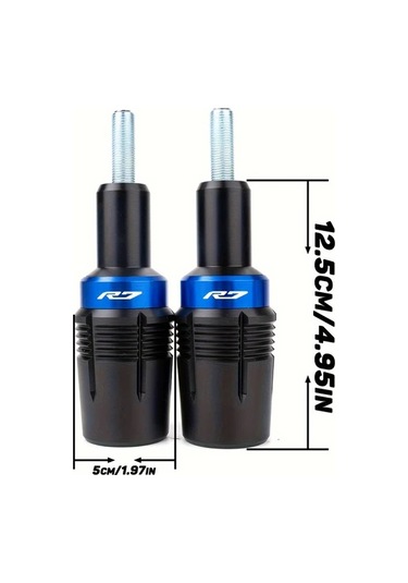 Xuweiwei Yamaha Mt07 Fz07 Tracer 2014 2024 Yzfr7 Motorcycle Frame Sliders Blue R7 Pom Çelik Koruyucu
