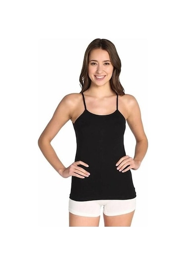 Tutku 0135 Kadın Renkli Atlet Ribana Ip Askılı 6'Lı Paket