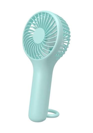 Taşınabilir Şarj Edilebilir El Tipi Soğutma Fanı S13 9664 Açık Mavi