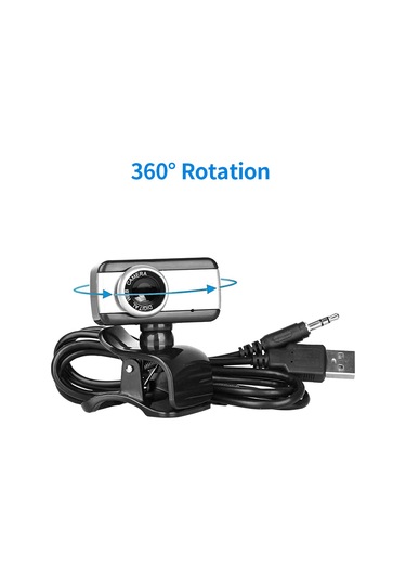 Xindoker Usb Webcam 480p Manuel Odaklanabilir - Dış Mikrofonlu, Sürücü Gerektirmeyen, Masaüstü/dizüstü Bilgisayarlar İçin Plug & Play Kamera