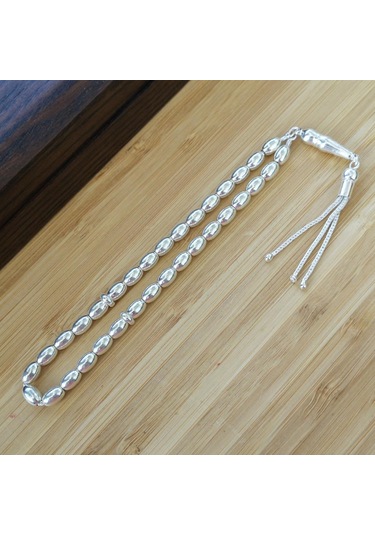 Arpa Kesim Gümüş Tesbih Model 4