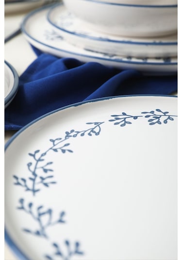 Blue Bloom Yemek Takımı 24 Parça 6 Kişilik 22810-11-12 Çok Renkli