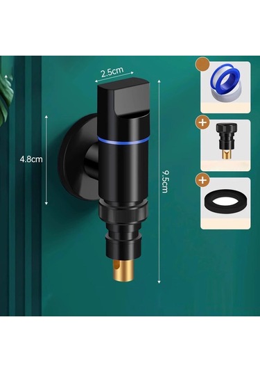 Suntek Magideal Çamaşır Makinesi Musluğu 1/2in Musluk Açılı Vana