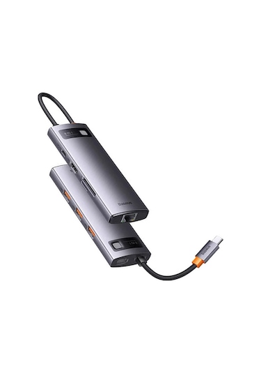 Baseus Starjoy 8-port Multifonksiyonel 8in1 Type-c Hub Adaptör D