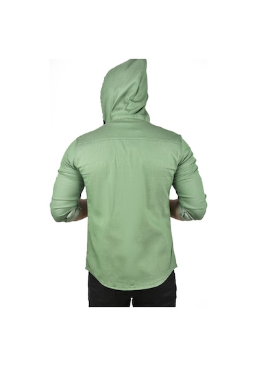 Deepsea Erkek Yeşil Kapüşonlu Slim Fit Dar Kesim Gömlek Likralı Pamuklu Likralı Kot Gömlek 2300396 Yeşil Deepsea Erkek Yeşil Kapüşonlu Slim Fit Dar Kesim Gömlek Likralı Pamuklu Likralı Kot Gömlek 2300396 Yeşil