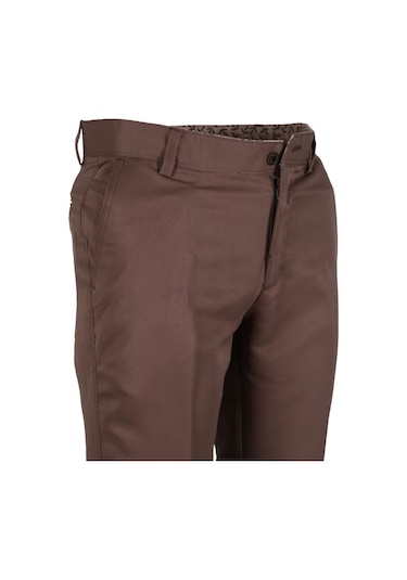 Erkek Keten Pantolon Klasik Normal Kesim Rar01155 Bej