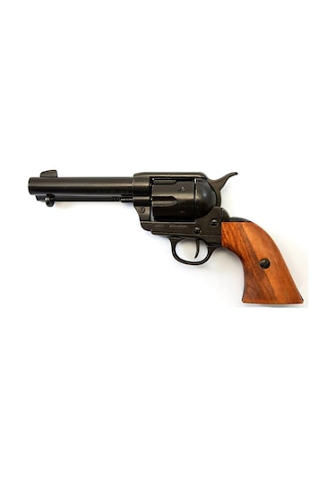 Denix Dekoratif Replika Revolver Cal.45 Peacemaker 4,75 , With 6 Bullets