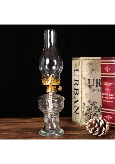 Reedark Lotus Desenli Vintage Petrol Lambası - Kamp, Bahçe Ve Ev Dekoru İçin Kullanıma Elverişli Zirve Kalite Lamba Diğer