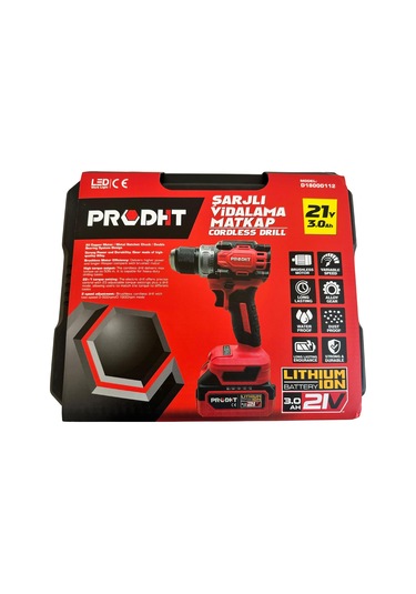 Dht D18000112 3.0AH 21V Li-ion Çift Akülü Şarjlı Vidalama Makinesi