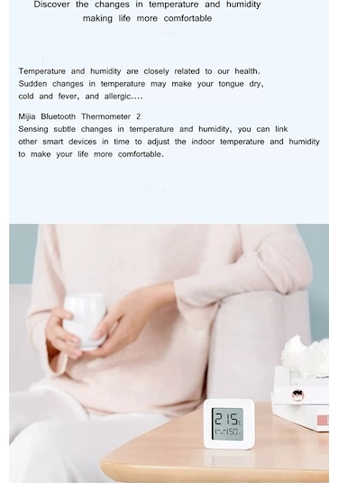 Xiaomi Mijia Bluetooth Sıcaklık Ve Nem Termometresi 2