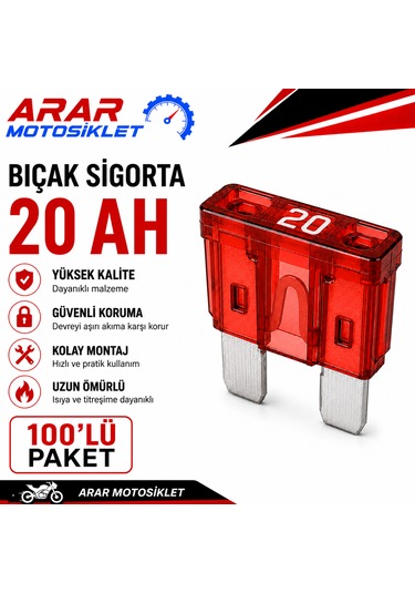 Bıçak Sigorta 20ah 1 Paket 100 Adet-arr3178 20