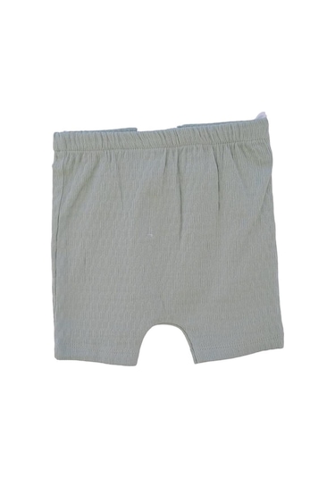 Erkek Bebek Pamuklu İkili Cep Detaylı Yazlık Takım-12577-mint Mint Yeşili