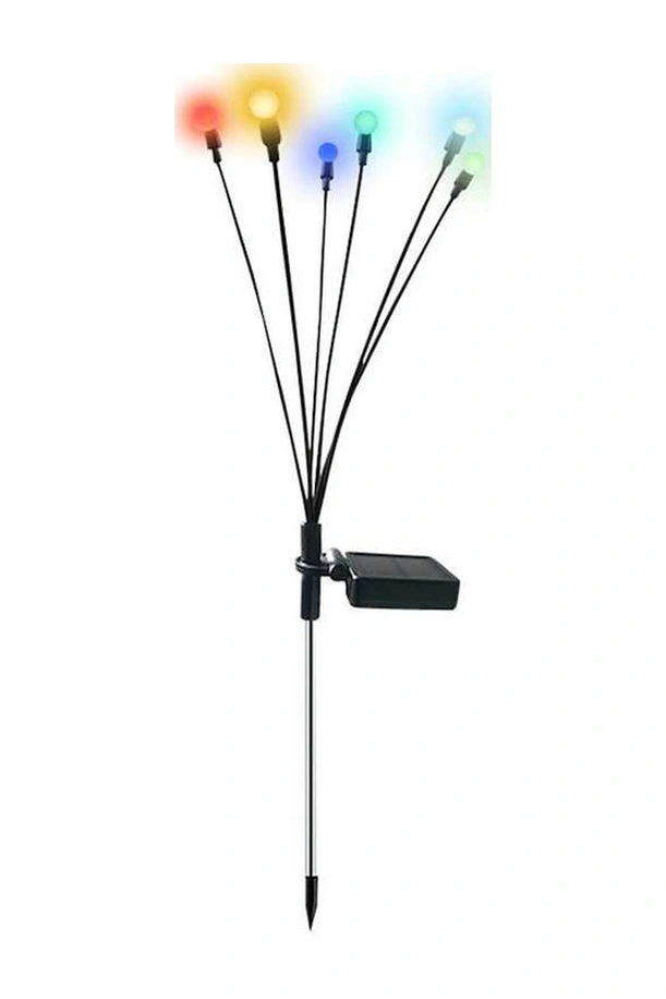 Tongxida Abs+paslanmaz Çelik Sallayan Bahçe Işığı, 6 Kafa, Led Renkli, Otomatik, Güneş Enerjisi, Ip65, Bahçeler İçin