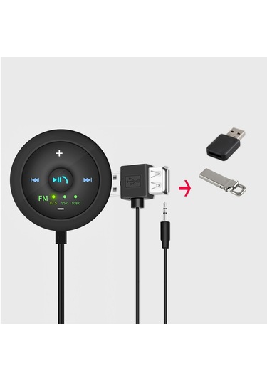 Suntek Araba Bluetooth 5.0 Alıcı 3.5mm/usb Için Radyo Araba