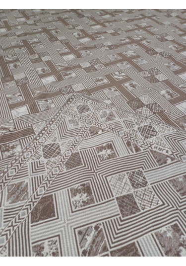 Savan Dokuma Halı Örtüsü 6m² Kahverengi