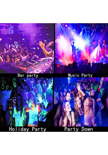 Yaozixa 2 Adet 6w Uv Mor Işık Led Partili Aydınlatma: Otomatik/ses Kontrollü/kumandalı, Ip44, Avrupa Standartı Diğer