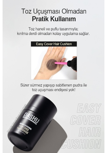 Dashu Daily Easy Cover Hair Cushion Black