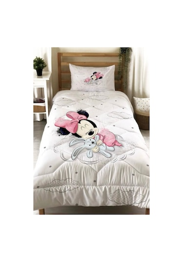 Bulutta Uyuyan Mini Dijital Baskı Yorgan Ve Yastık Kılıfı