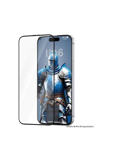 Joyroom Apple Uyumlu iPhone 16 Pro Gerçek Corning Gorilla Glass Cam Ekran Koruyucu
