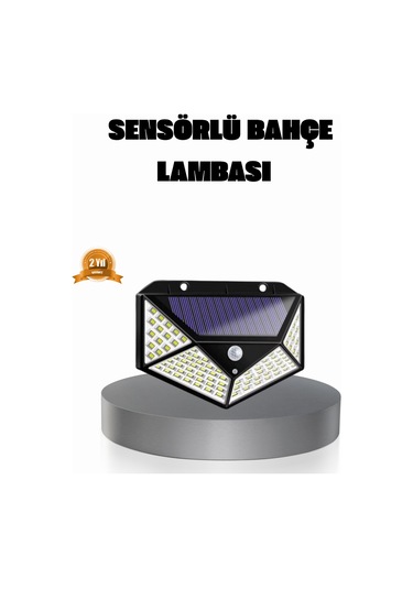 Solar Güçlü 100 Led Bahçe Lambası Enerji Tasarruflu, Suya Dayan