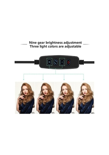 Rıng Fıll Lıght Led Halka Işık 24w 5500k Tripod Ile Bluethoot Kumanda