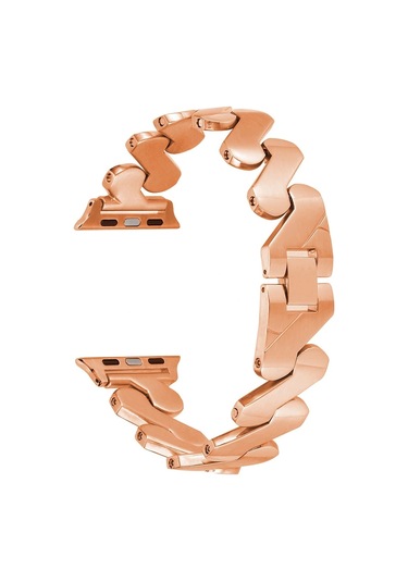 Apple Uyumlu  Watch 10 Serisi 46mm Kordon Krd-80 Metal Bilezik Strap Kayış