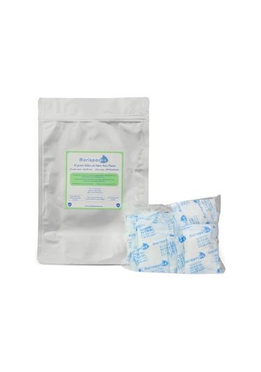 Marispacks 10 G X 50 Adet Silikajel Nem Alıcı Paket Nonwoven, Aluminyum Doypack Ambalajda