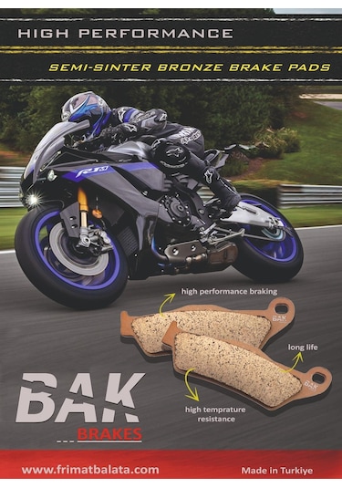 Bak Brakes Fmb-009-s Cf Moto Z-force 1000, U-force 1000, C-force 100 Atv. Ön Fren Balatası Yarı Sinter Kalite