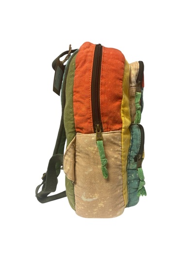 Kaliteli Tek Bölmeli Vintage Disayn Günlük Sırt Gezi Okul Seyahat Çantası Jannie Bag 27 Cm X 40 Cm Turkuaz