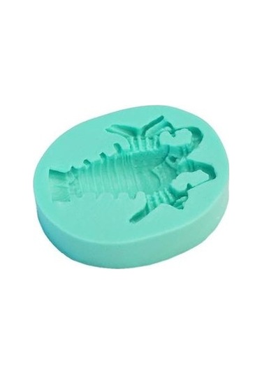 Soulader Lobster Şekilli Silikon Kalıp - Pasta, Çikolata, Sabun, Alçı Ve Fondan İçin Çok Amaçlı Mutfak Ve El Sanatları Kalıbı Yeşil