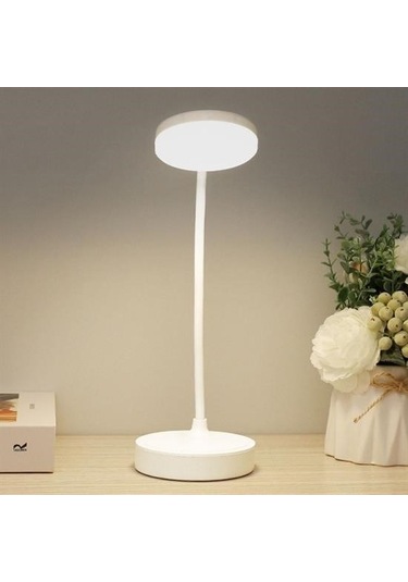 By Nevser Yuvarlak Usbli Dokunmatik 3 Kademeli 360 Derece Özel Göz Korumalı Led Lityum Masa Lambası Diğer