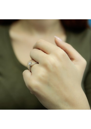 Lova Toplam 0,26 Karat Pırlanta Tektaş Yüzük - 1070049